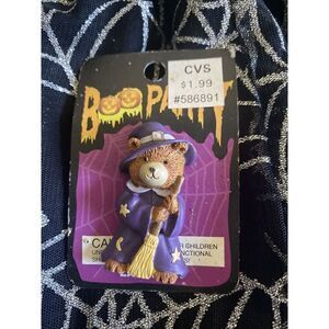 Halloween Vintage 1997 CVS Boo Party HALLOWEEN LAPELPIN 586891 Bear Wizard Witch
